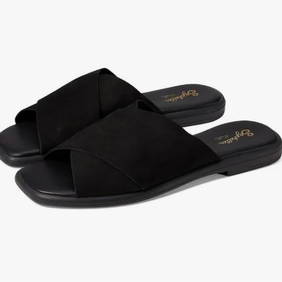 Seychelles Women's Black Slide Sandals - Picture 1 of 5